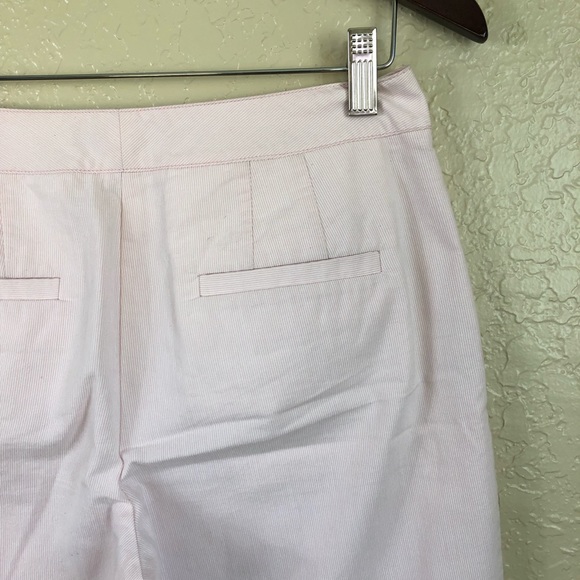 Ann Taylor blush pink pinstripe Capri Pants - Picture 4 of 7